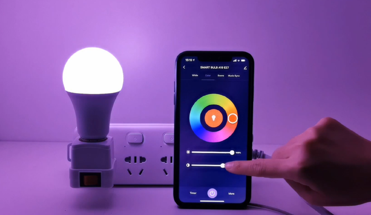 HOT Bombilla Alexa Apagar Anillo De Luz Anillo De Luz LED De